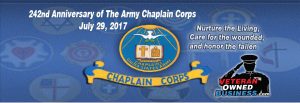 July 29, 2017 Marks the 242nd Anniversary of the Army Chaplain Corps