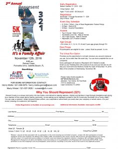 2nd Annual Represent 321 5k Community run/walk