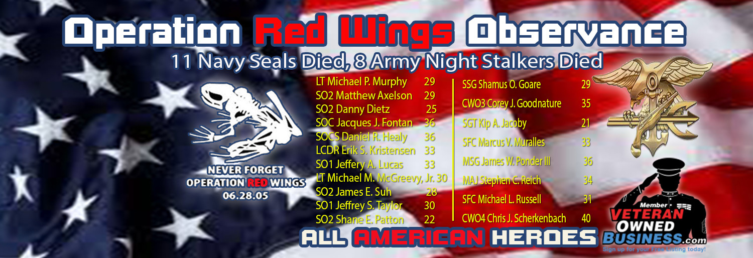 The Dan Healy Foundation  In memory of Operation Red Wings Fallen Warriors