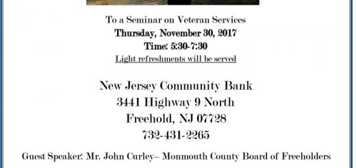 New Jersey Veteran Services Seminar: Freehold, NJ - November 30, 2017