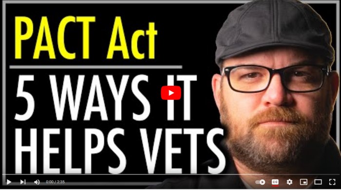 5 Ways the PACT Act Helps Veterans Video - Department of Veterans Affairs