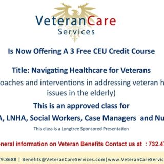 CEU- Navigating Healthcare for Veterans With Bishop McCarthy Care Center