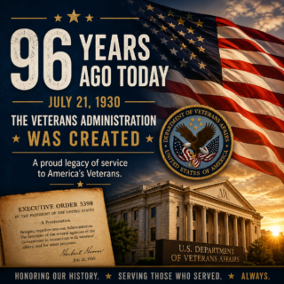 Department of Veterans Affairs 96 years ago - square