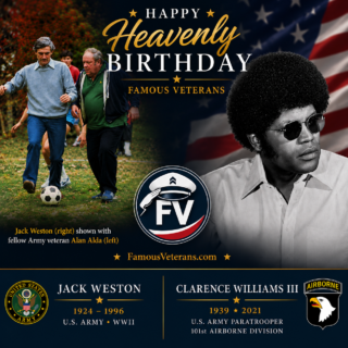 Famous Veterans Jack Weston & Clarence Williams III - Featured Image