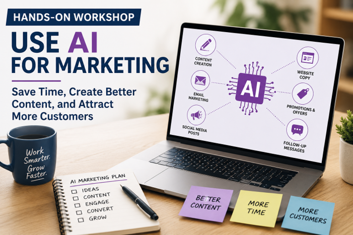 Hands On Workshop Use AI for Marketing to Save Time and Create Better Content