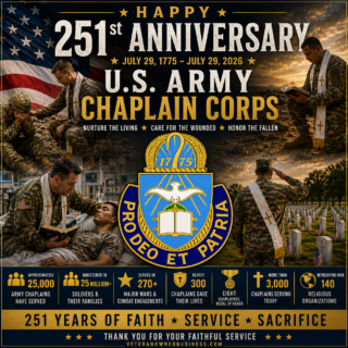 Happy 251st Anniversary to the U.S. Army Chaplain Corps! Featured Image