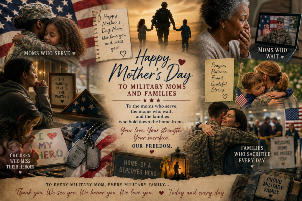 Heartfelt Mother's Day Tribute to Military Moms & Families Separated by Service