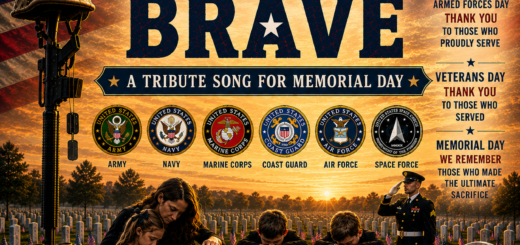 Land Of The FREE Because of The Brave Tribute - Square