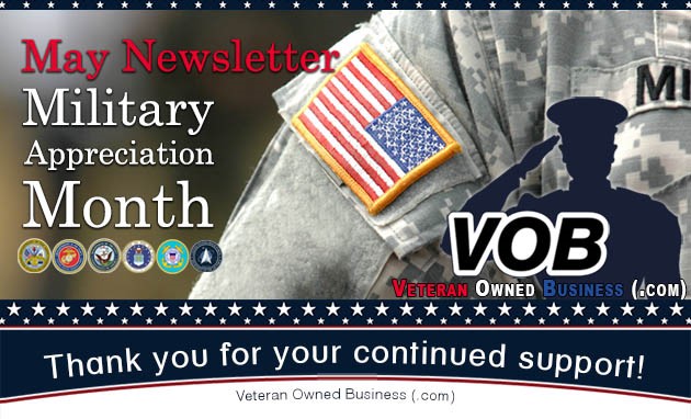 VOB May 2024 Newsletter - Military Appreciation Month