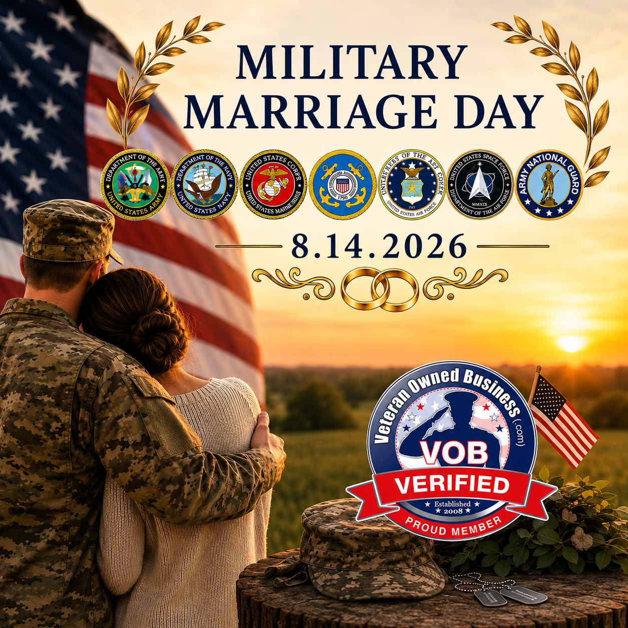 Military Marriage Day - August 14th - Featured