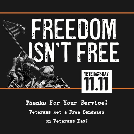 Mission BBQ Veterans Day FREE Sandwich