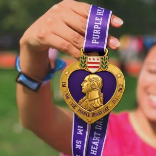 Purple Heart Day Virtual Race 2026 1M 5K 10K