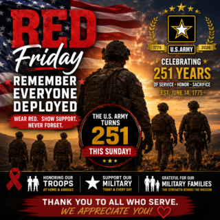 RED Friday - 251st Army Birthday - square