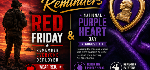 RED Friday & National Purple Heart Day - square