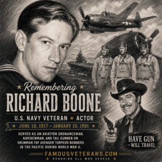 Remembering Richard Boone on his Heavenly Birthday - square
