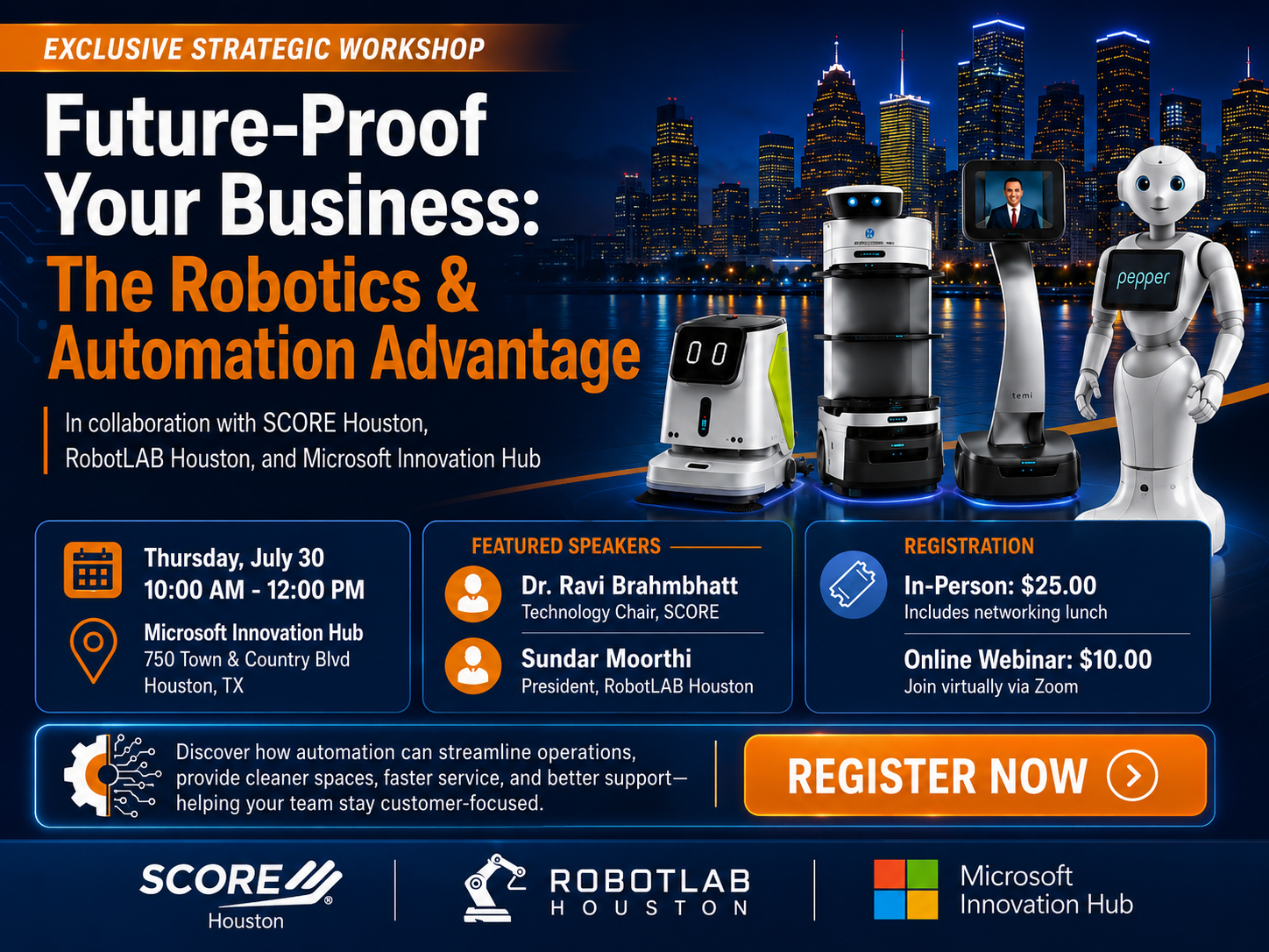 Robots & Technology Solutions for Small Business (Online)