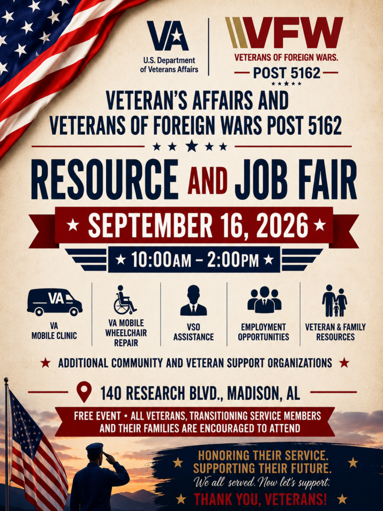 VA and VFW Post 5162 to Host Veterans Resource and Job Fair in Madison