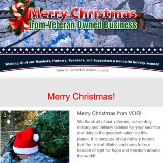 Veteran Owned Business Christmas Newsletter