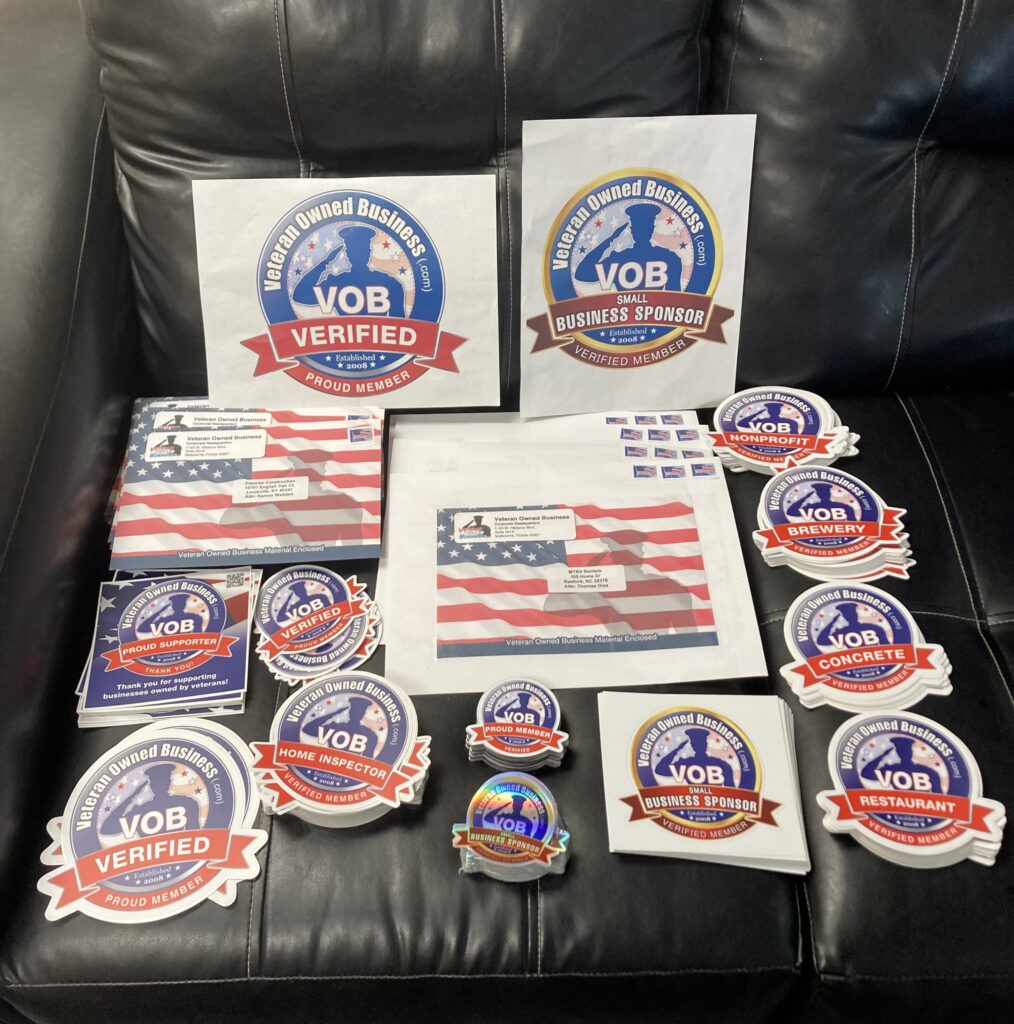 Veteran Owned Business Stickers - March 2023