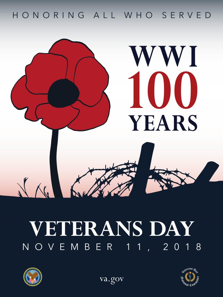 This year's (2018) Department of Veterans Affairs Veterans Day Poster