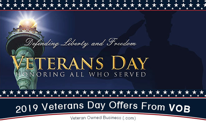 Veterans Day 2019 Discounts, Freebies and Special Offers