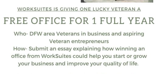 WorkSuites DFW Free Office Giveaway Veteran Business Owners