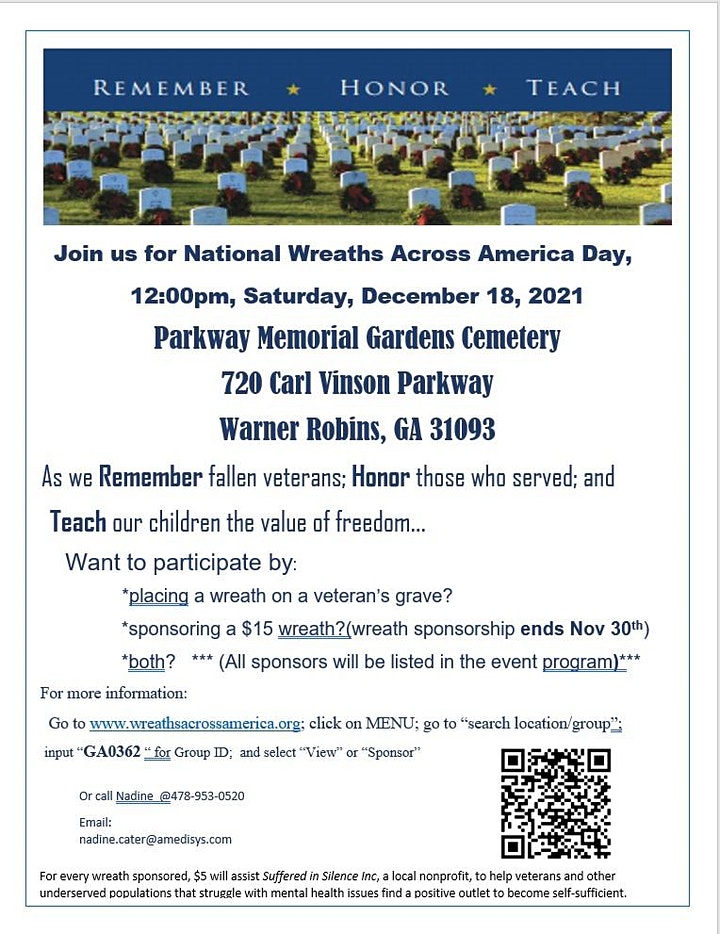 Wreaths Across America Remembrance Ceremony - Parkway Memorial Gardens