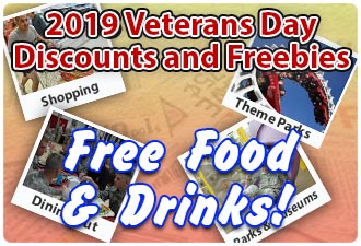 2019 Veterans Day FREE Food and Drinks